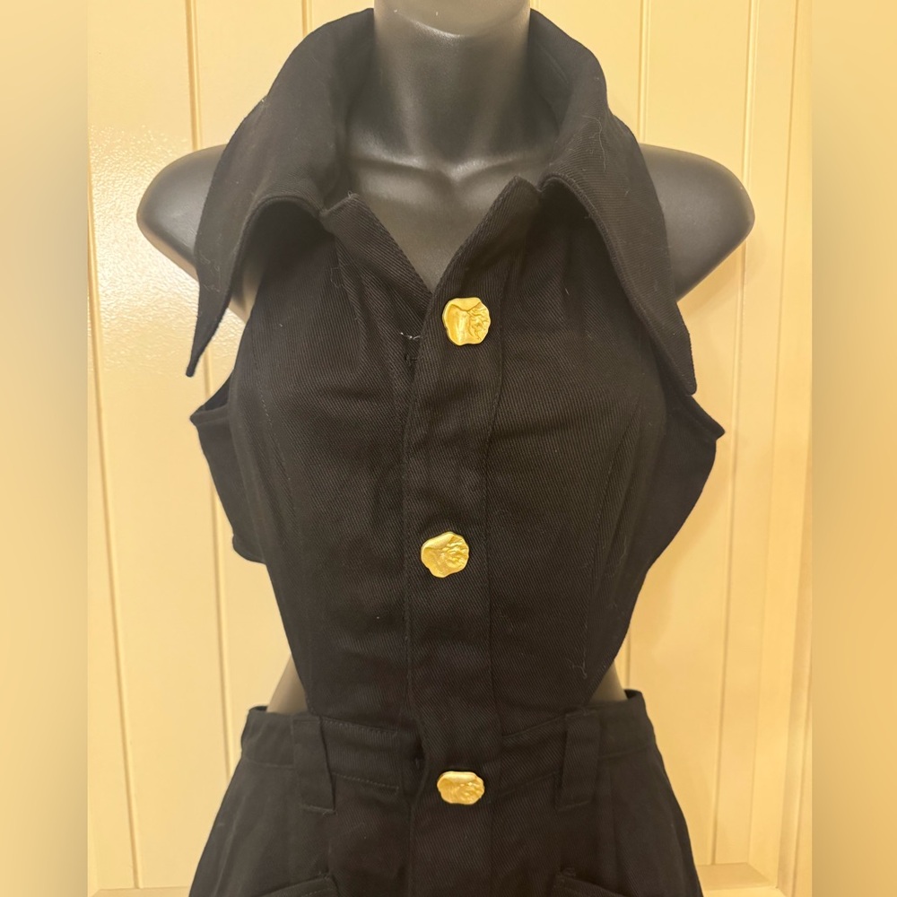 URBAN REVIVO Chic Black Maxi Dress for Women Size 4 / S - Picture 4 of 7